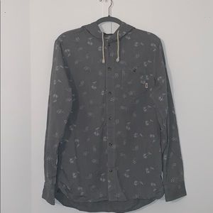 Vans Hooded Button Down with Graphics